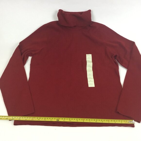 (NWT) Merona Burgundy Turtle-neck Sweater - Picture 6 of 11